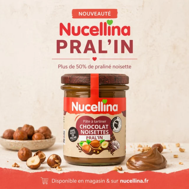 ✨ NOUVEAUTÉ ✨
Découvrez Nucellina Pral’in 🤎
Une nouvelle création ultra gourmande composée à plus de 50% de praliné noisette 

Une recette fondante, intense et atypique, qui s’adresse aux vrais passionnés de pâte à tartiner haut de gamme.
À savourer sur une tartine, des crêpes… ou à la petite cuillère 👀
❤️Disponible en magasin et sur nucellina.fr
Alors, qui a envie d’y goûter ? 🤍
#Nucellina #Pralin #PateATartiner #PralineNoisette #ChocolateLovers #Gourmandise #FoodLovers #NouvelleSaveur #SansHuileDePalme #Corse